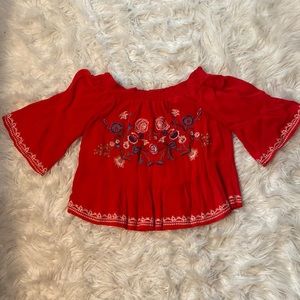 Off the shoulder blouse